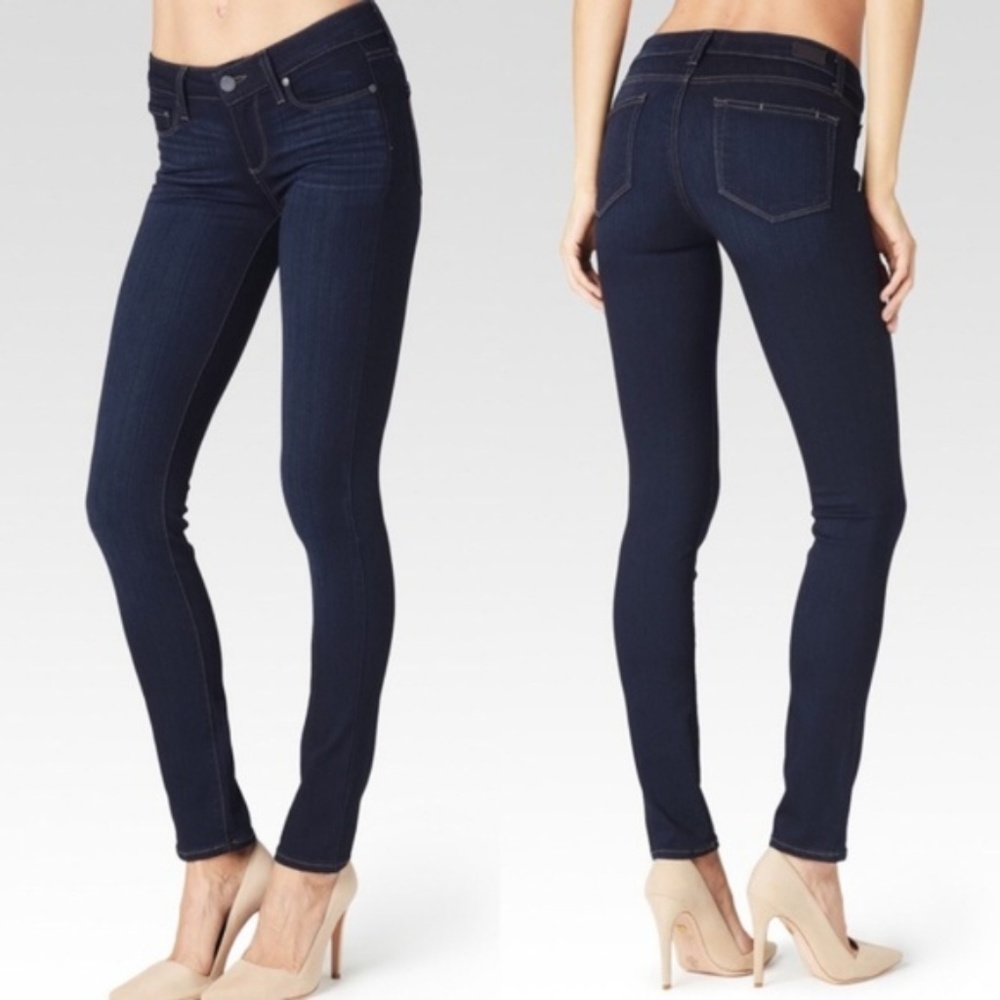 Paige Skyline Dark Wash Skinny Jeans Size 27